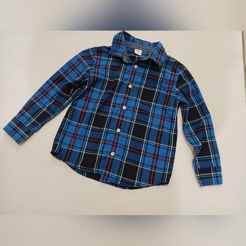 Blue Plaid Kids Shirt